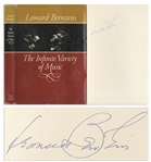 Leonard Bernstein Signed First Edition of His Musical Memoir, The Infinite Variety of Music